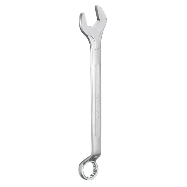 Uxcell Combination Wrench Offset 27mm 75-Degree 12-Point Box End and 15° Angled Open End Metric CR-V Steel Nickel Plated Multi-function Spanners for Mechanics DIY Enthusiasts