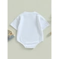 thumbnail image 3 of 4th of July Baby Girl Boy Clothes USA Flag One Piece Romper Bodysuit Summer Independence Day Baby Clothes, 3 of 7