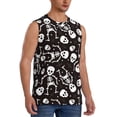 thumbnail image 2 of Pofeuu Skeleton Print Men's Muscle T-Shirt, Sleeveless, Muscle Tank, Classic Muscle Tee Top For Men Casual Sleeveless Muscle T-Shirt Trendy Clothes-Large, 2 of 7
