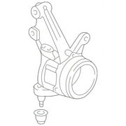 Genuine OE Honda Knuckle - 51210-SCV-000 Fits select: 2003-2006 HONDA ELEMENT, 2007-2011 HONDA ELEMENT EX