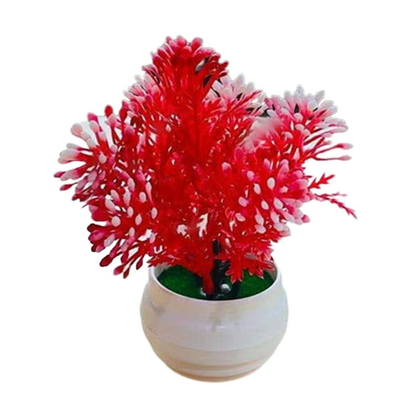 YQHWQ pot de Fleurs Artificielles Orchidée Ornements de Bureau pot de Fleurs en Plastique imitation Jardin pot de Fleurs Artificiel Orchidée Ornements de Bureau en Plastique imitation Jardin