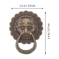 thumbnail image 2 of unbranded 10 Pcs Boutons de Meubles Tête de Lion Décoration Rétro en Brun Foncé, 2 of 4