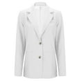 thumbnail image 2 of Casual Blazers for Women 2025 Long Sleeve Notch Lapel Collar Single Business Casual Work Office Jacket, 2 of 7