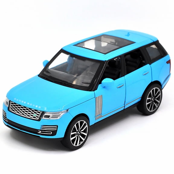 1: 32 is suitable for Land Rover Range Rover 50th Anniversary Edition alloy die-casting metal car model, with sound, light and rebound functions, children's toy car collection, boys' birthday gift