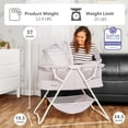 thumbnail image 4 of Bassinet Dream On Me Karley Cool Grey, ligero y portátil, 4 of 6