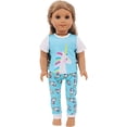thumbnail image 3 of AmaMary 10 Pcs American Doll Clothes, Fits 18 inch Dolls, Summer Short Sleeve and Pants Outfit for 45cm Dolls, 3 of 6