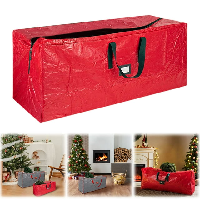 Christmas Decorations Outdoor Home Textile Storage Large Christmas Tree Storage Bag Holiday Artificial Disassembled Trees With Handles& Zipper Storage case