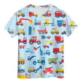 thumbnail image 5 of Hessimy Boys Tshirt Raglan Short Sleeve Shirt Cotton Blend Basic Tees Breathable Baseball T-Shirts Light Weight,Raglan Tee(Light Blue,12-13 Years), 5 of 5