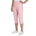 thumbnail image 3 of Alfred Dunner Womens Allure Clam Digger Capri, Blush, Size 12, 3 of 6