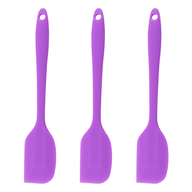 3 raspadores pequeños de silicona de una pieza con todo incluido, color morado MFZFUKR CPB-US-CJZ510-5