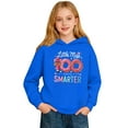 thumbnail image 5 of Ticikt My Happy 100th Day of School Hoodies, Fashion Print Pullover Hooded Sweatshirt Kids Athletic Comfortable Casual Playwear,Color:Blue,9-10 Years, 5 of 6