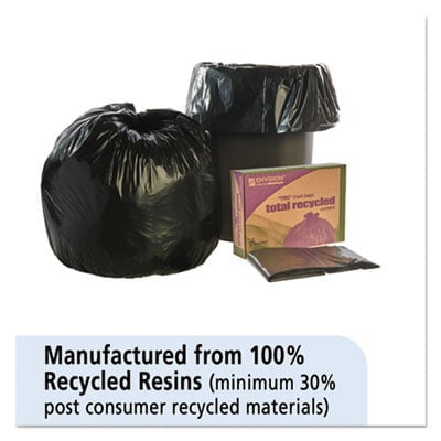 43 SKILCRAFT Recycled Content Trash Can Liners BN/BK 100/BX 8105013862362 