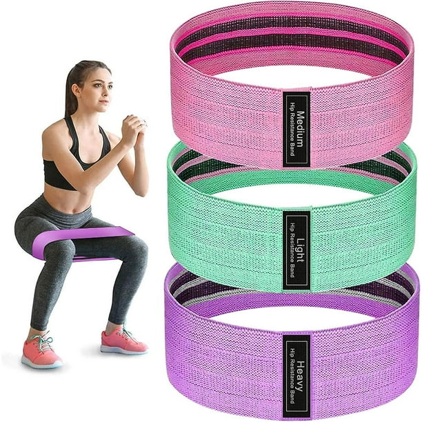 Bandas de resistencia para piernas y gluteos bandas de entrenamiento de tela resistencia perfecta a la banda de cadera para entrenamiento. Bandas elasticas para la cadera para piernas gluteos Walmart ...