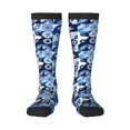 thumbnail image 2 of Lsque Evil Eye Printed Crew Socks Men's Women's LightWeight Thin Casual Calf Socks ,Knee High Socks,Cotton Socks, 2 of 9