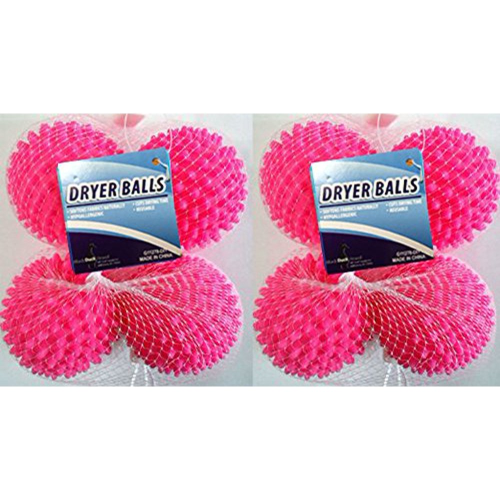 Dryer Balls 8 Pack Pink Reusable Dryer Balls Replace Laundry Drying