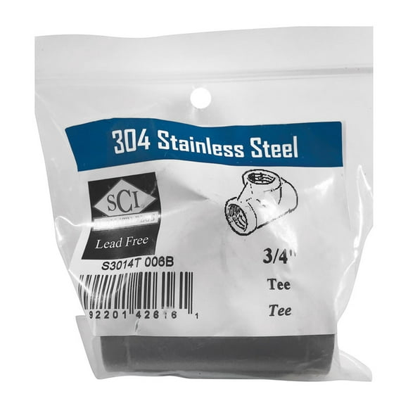 SMITH-COOPER ALL ENDS TEE 3/4" SS (Pack of 1)