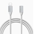 thumbnail image 1 of 1m Lightning Extension Cable - Female To Male Video, Audio, Data, Charging Extender, 1 of 5