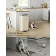 thumbnail image 7 of Kitchen Trash Can, 18-Gallon Stainless Steel Garbage Can, with Stay-Open Lid and Step-on Pedal, Soft Closure, Tall, Large and Space-Saving, Sand Beige and Dove Gray, 7 of 7