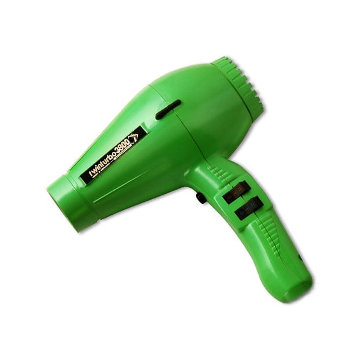 Twin Turbo Ionic Ceramic 2100 Watt Hair Dryer with a Nickel Chrome Heating Element and Multiple Temperature/Speed Settings and Cold Shot Feature