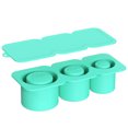 thumbnail image 3 of Bandeja para cubitos hielo con tapa moldes cilíndricos silicona tazas 30-40 onzas () azul, 3 of 7