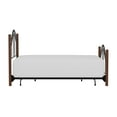 thumbnail image 5 of Hillsdale Furniture Matson Arched Black Metal Queen Bed with Cherry Wood Posts, 5 of 10