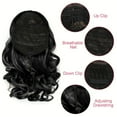 thumbnail image 6 of Short Curly Ponytail Wig - 10 Inch Synthetic Hair Wig for Women, Natural Look, Adjustable Buckle Net, Soft & Comfortable - Black/Brown/Beige - 1PC, 6 of 6