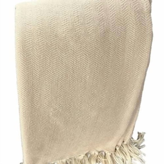Jeté uni Charm 50"x60" - Ecru