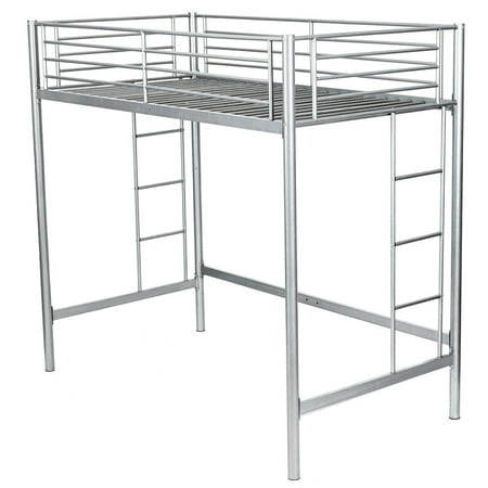 Gymax Twin Loft Bed Metal Bunk Ladder Beds Boys Girls Teens Kids Gymax Twin Loft Bed Metal Bunk Ladder