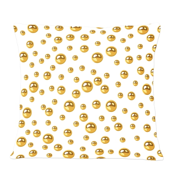 Designart Golden Circular Pattern II' Mid-Century Modern Throw Pillow - 12x20