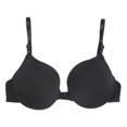 thumbnail image 1 of Women Seamless Front Closure 3/4 Cup Push Up Bra Underwire Smooth Underwear, 1 of 6