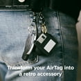 thumbnail image 4 of elago Retro Floppy Disk Case Compatible with Apple AirTag - Drop Protection Keychain, Carabiner Key Ring (Track Dogs, Keys, Backpacks, Purses) Tracking Device Not Included [Black], 4 of 5