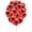 .Red, variant on PMU Graduation Balloons 11 Inch PartyTex Premium Red with All-Over Print White Grad Caps-Confetti and Streamers Pkg/12