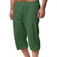 thumbnail image 5 of Pantalones de Lino Casual Suelto Cortado, Color Sólido Cordón Mezcla de Algodón para el Uso Diario, 5 of 8