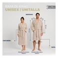 thumbnail image 3 of Bata de Baño Suave, Absorbente y de Secado Rápido, Unisex Real Textil (Beige, Unitalla), 3 of 8