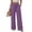 A9-Purple, variant on Wide Leg Pants for Women High Waisted Drawstring Pants with Pockets Striped Pant Loose Flowy Lounge Summer Beach Vacation Outfits,Saffron M