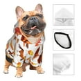 thumbnail image 3 of Cauagu Thanksgiving Turkey Leaves Pattern Winter Pet Hoodie Sweatshirts- Dog Hoodie Sweater with Leash Hole - Cute Dog Hoodie - Pet Clothes Puppy Cat Custume -Small, 3 of 8