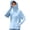 Sky Blue, variant on Womens UPF 50+ Sun Protection Hoodie Shirts Quick Dry Long Sleeve Zip Jacket with Pocket for Hiking Outdoor Activities Black