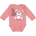 thumbnail image 3 of Inktastic My 1st Easter Cuddly Pink Bunny Boys or Girls Long Sleeve Baby Bodysuit, 3 of 5