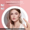 thumbnail image 3 of 10X Lighted Magnifying Makeup Mirror, Double Sided Makeup Mirror with 10X/1X Magnification, 360°Rotation, 3 Colors Brightness Adjustable Vanity Mirror with 64 LEDs, 3 of 8