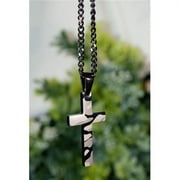 Eden Merry by James Lawrence 221920 Cross Necklace - Camo & Black