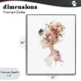 thumbnail image 4 of Stupell Industries Contemporary Flowing With Petals Portrait Gray Framed Giclee Art, 11 x 14, by Svetlana Aleynikova, 4 of 8