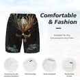 thumbnail image 5 of Lsque Mens Swim Trunks Vintage Ornate Skull Pattern - Bathing Suit Compression Liner - Beach Swim Shorts Swimwear - (S-3XL) - Stretch Quick Dry -Small, 5 of 9