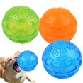 thumbnail image 2 of Colorful Bouncy Pets Ball Toys Bite-resistant Sounding Elastic Ball Molar Cleaning Teeth For Large Small Dogs Pet Supplies He Qiyong unisex, 2 of 2