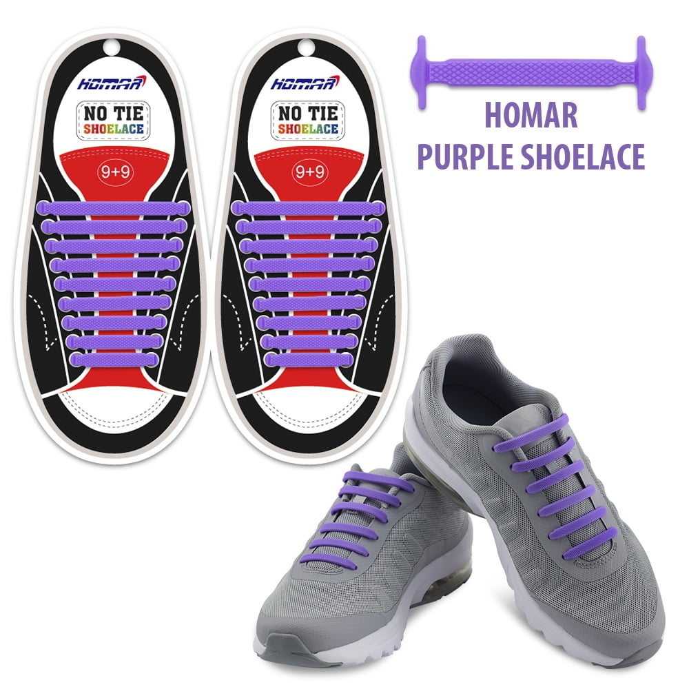 HOMAR No Tie Shoelaces for Kids and Adults Stretch Silicone Elastic No Tie  Shoe Laces Adult