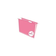Pendaflex 81609 Hanging File Folders, 1/5 Tab, Letter, Pink, 25/Box