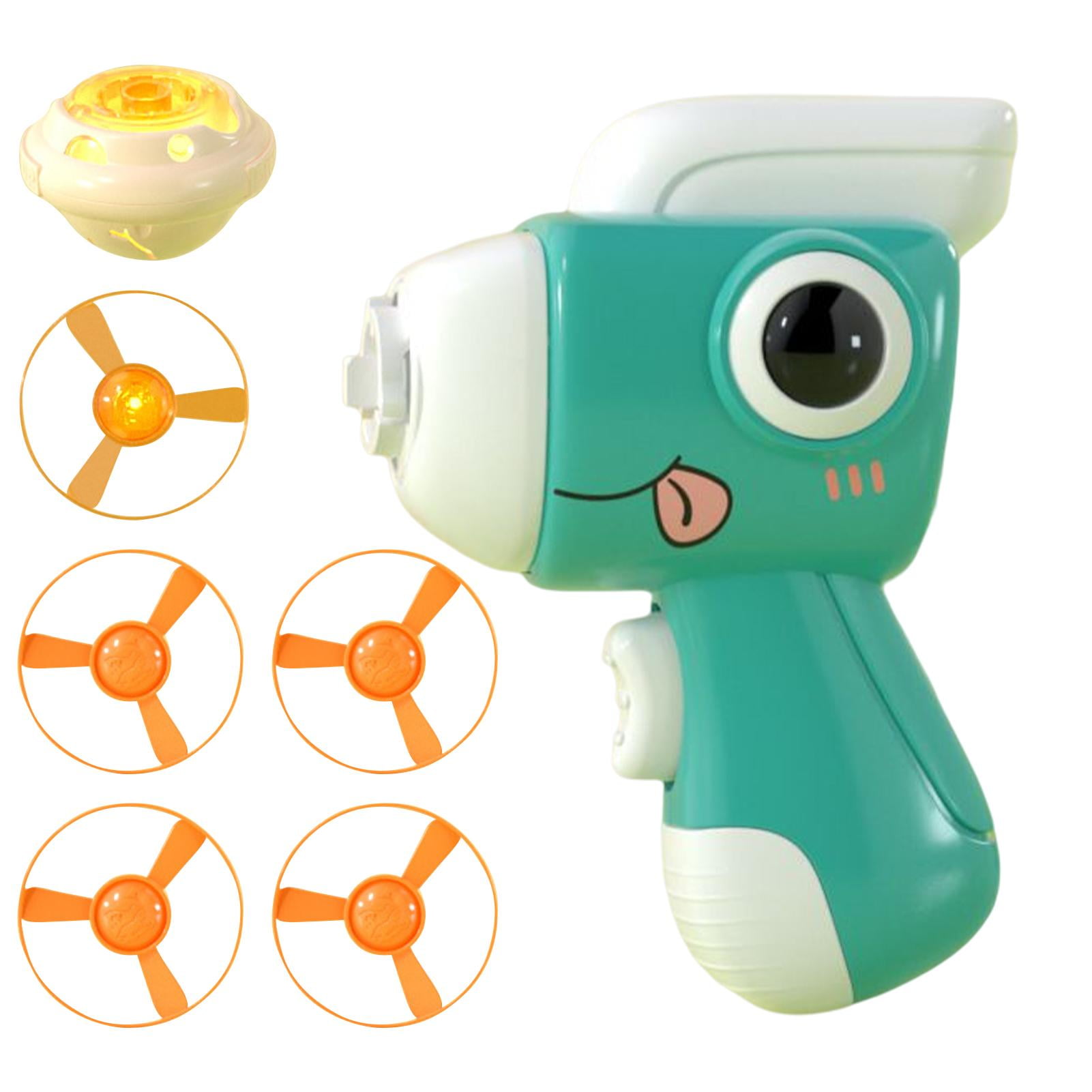 Disc Launcher Flying Disc Helicopter Toy With Launcher And Flying