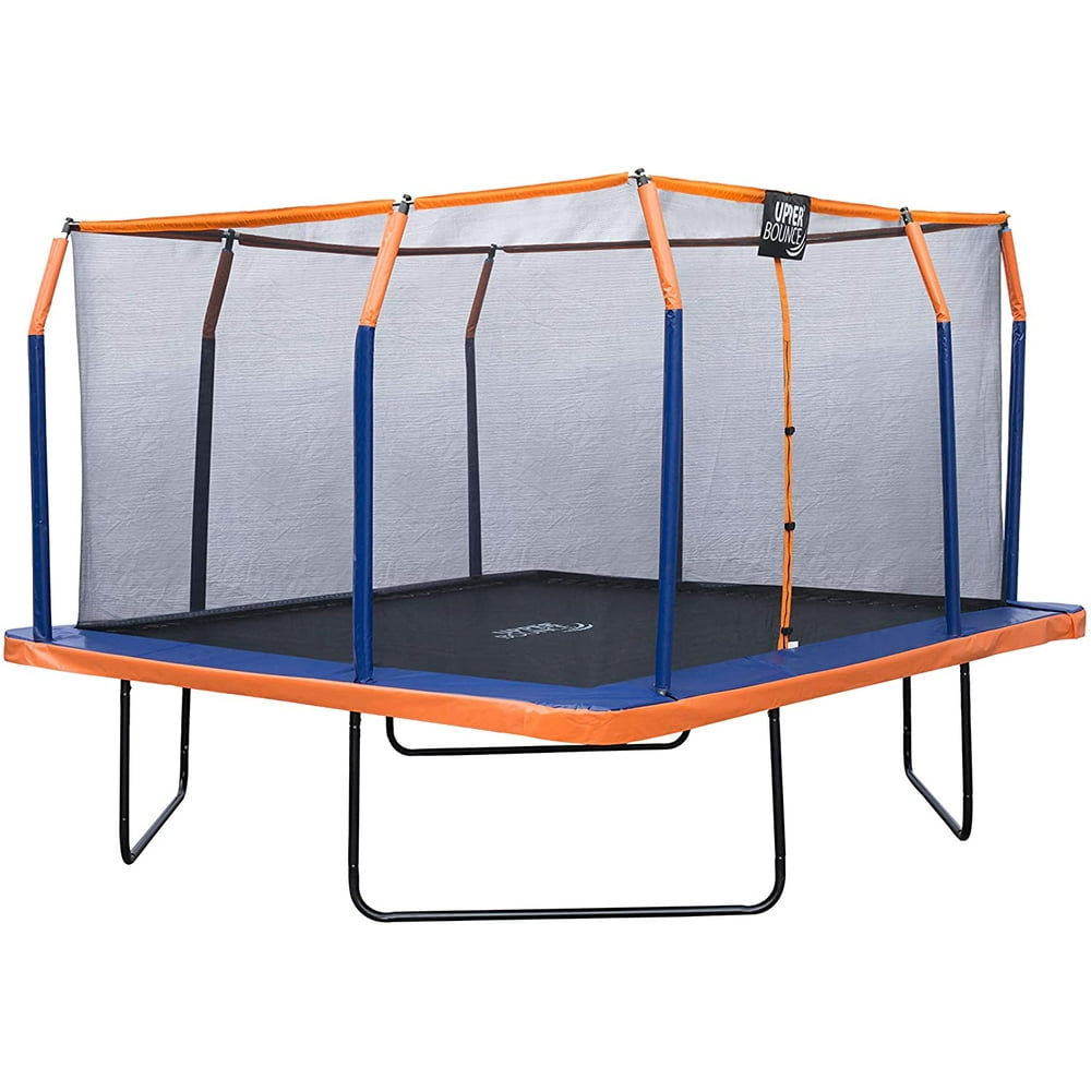 Upper Bounce 12 x 12 Feet Square Trampoline Set with Premium TopRing