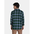 thumbnail image 4 of George Men's and Big Men's Flannel Shirt with Long Sleeves, Sizes XS-3XLT, 4 of 9