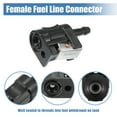 thumbnail image 4 of 3pcs 8mm 5/16" Engine Fuel Line Connector Fittings Fuel Line Connector Joint Male Fittings for Yamaha, 4 of 7