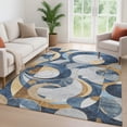 thumbnail image 6 of Addison Rugs Mayfield Premium Machine Washable Transitional Geometric Blue Rectangle Rug, 10' x 14', 6 of 6